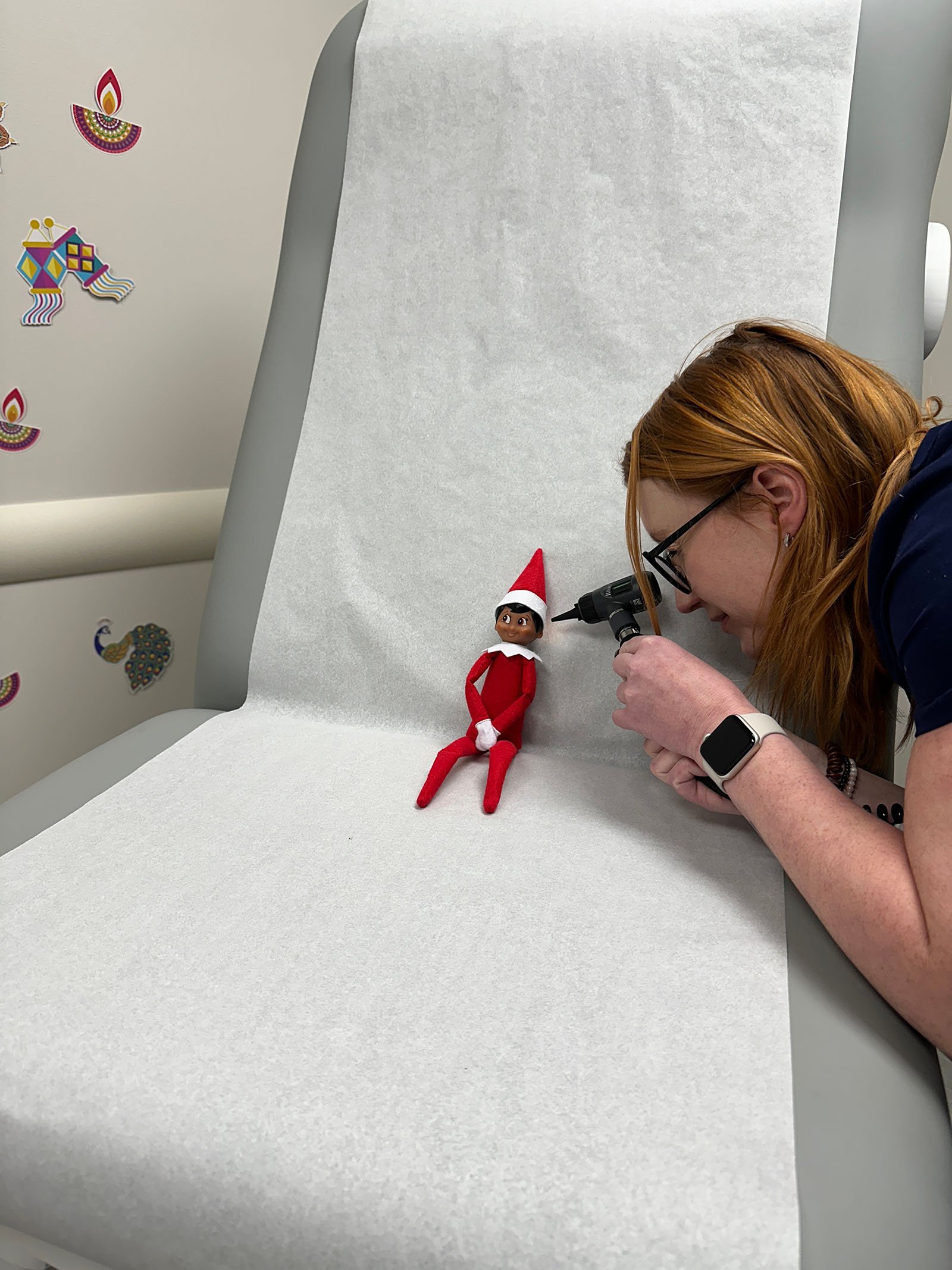 elf visits an urgent care