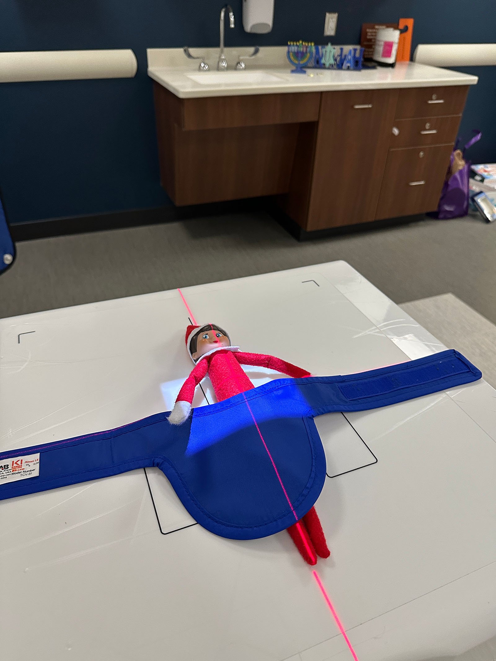 elf visits an urgent care