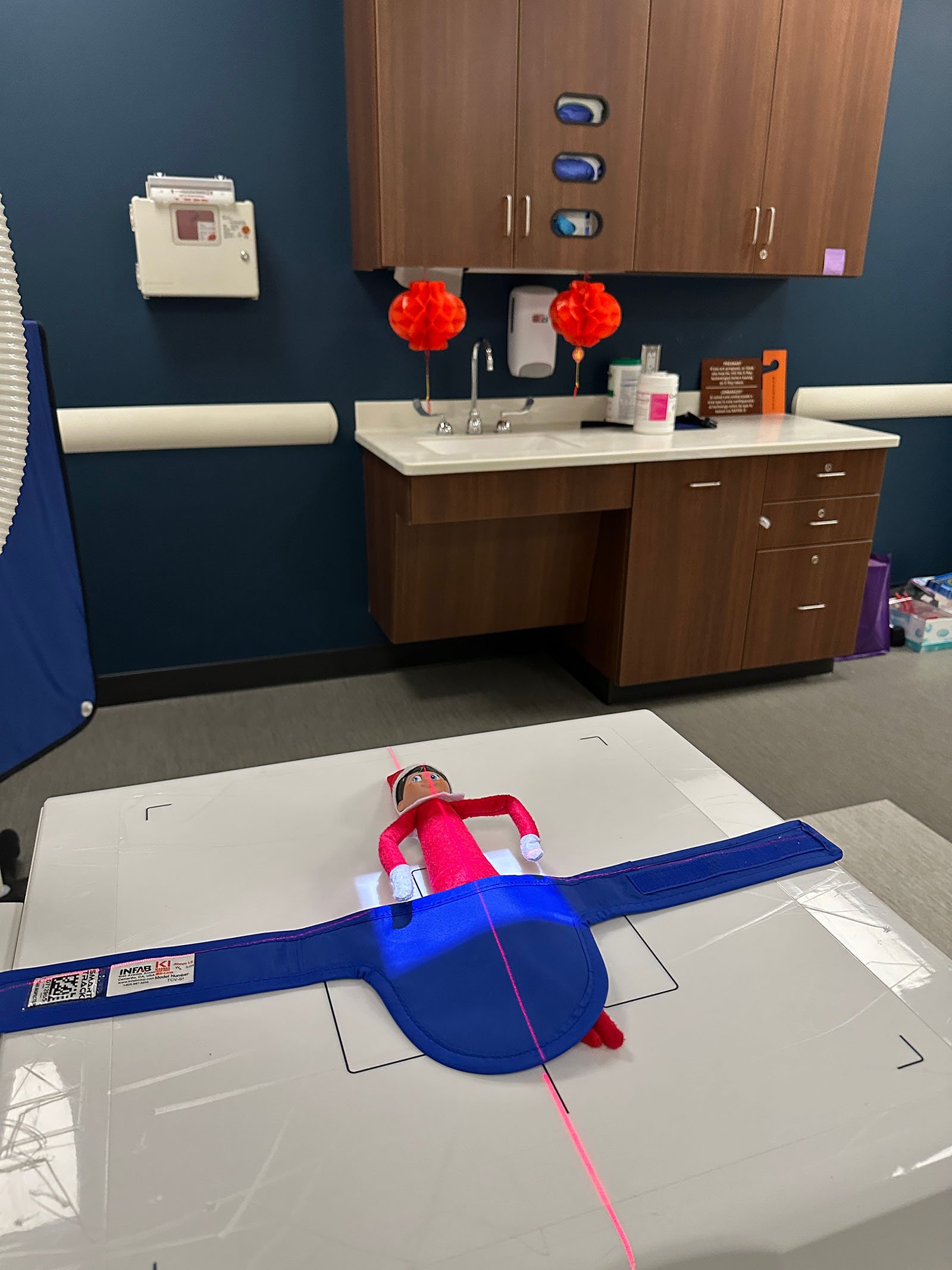 elf visits an urgent care