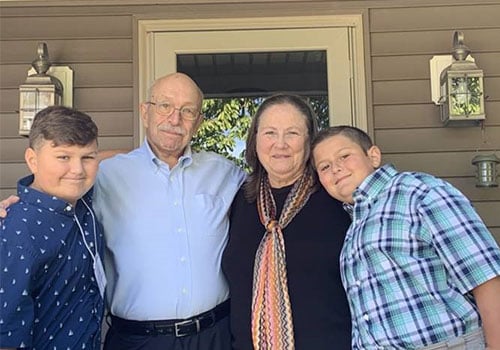 Steve Cottom and his family. 