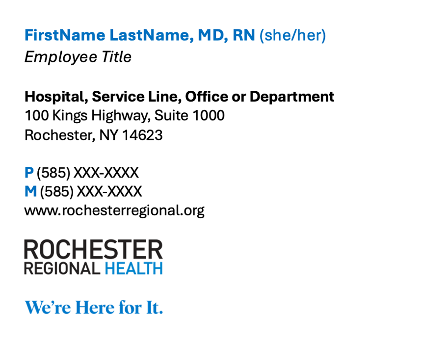 Employee Email Signature mockup