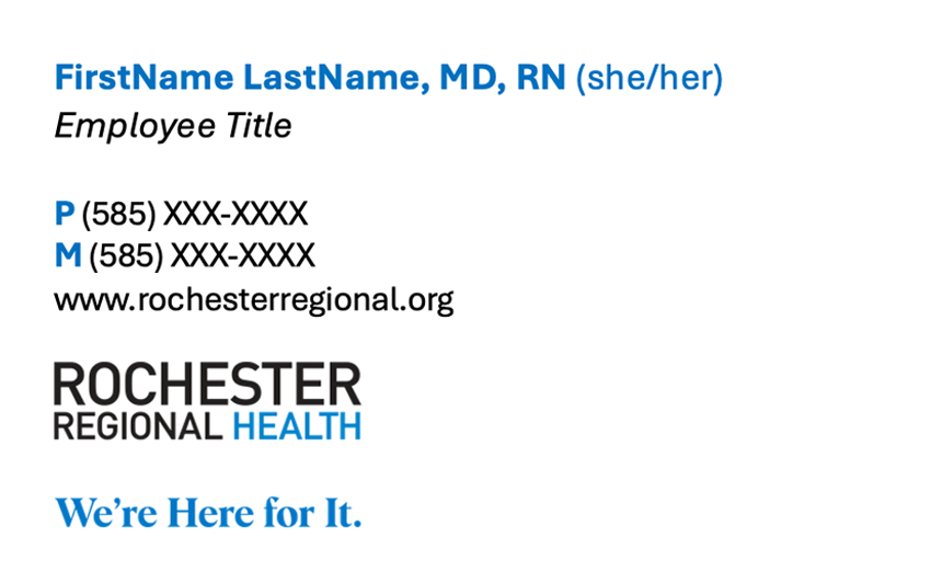 Employee Email Signature mockup