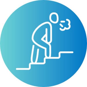 symbol weakness climbing steps