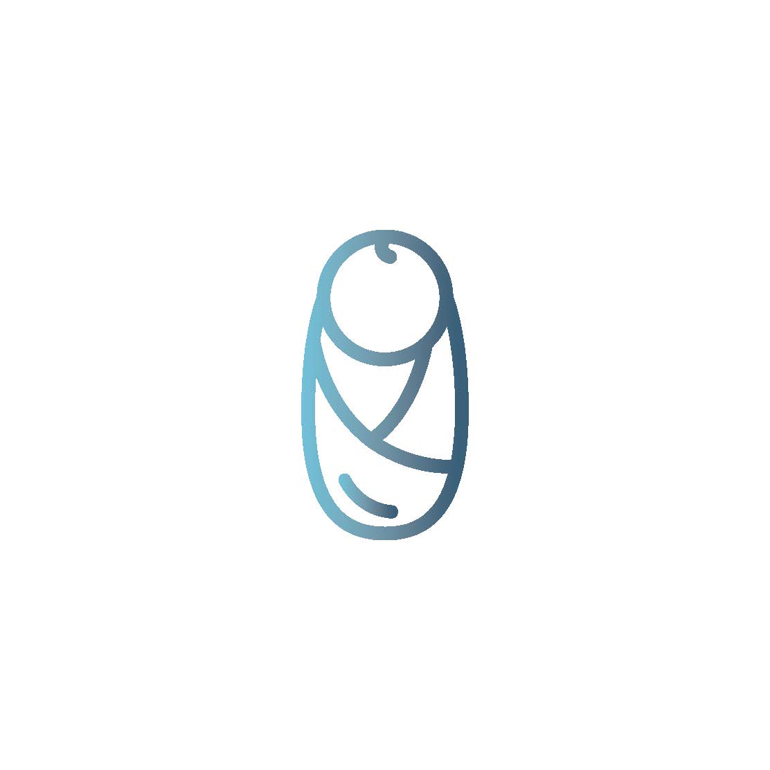 icon of a swaddled baby