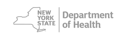 grayscale logo for nys department of health