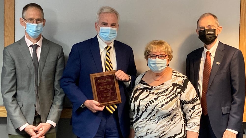 David Acker Honored by SUNY Potsdam