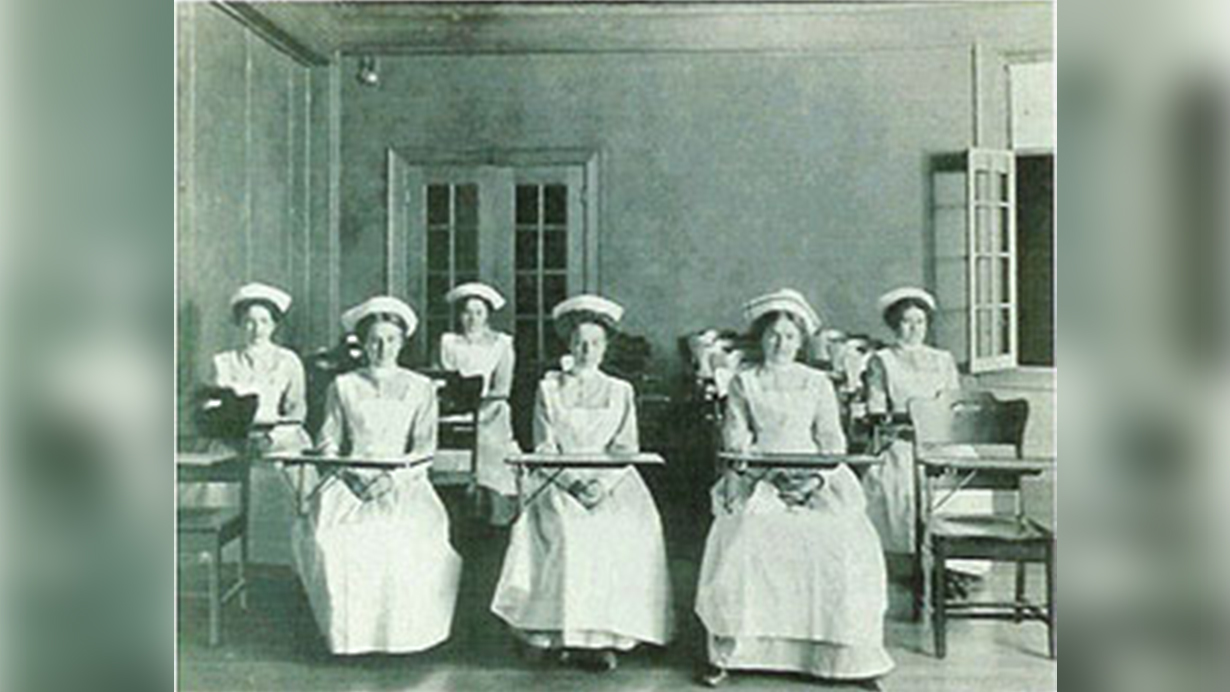 group of nurses in a classroom 