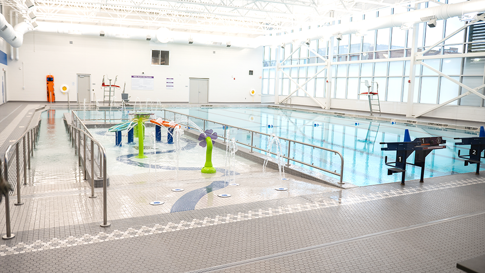 Interior image of Healthy Living Campus Aquatic Center