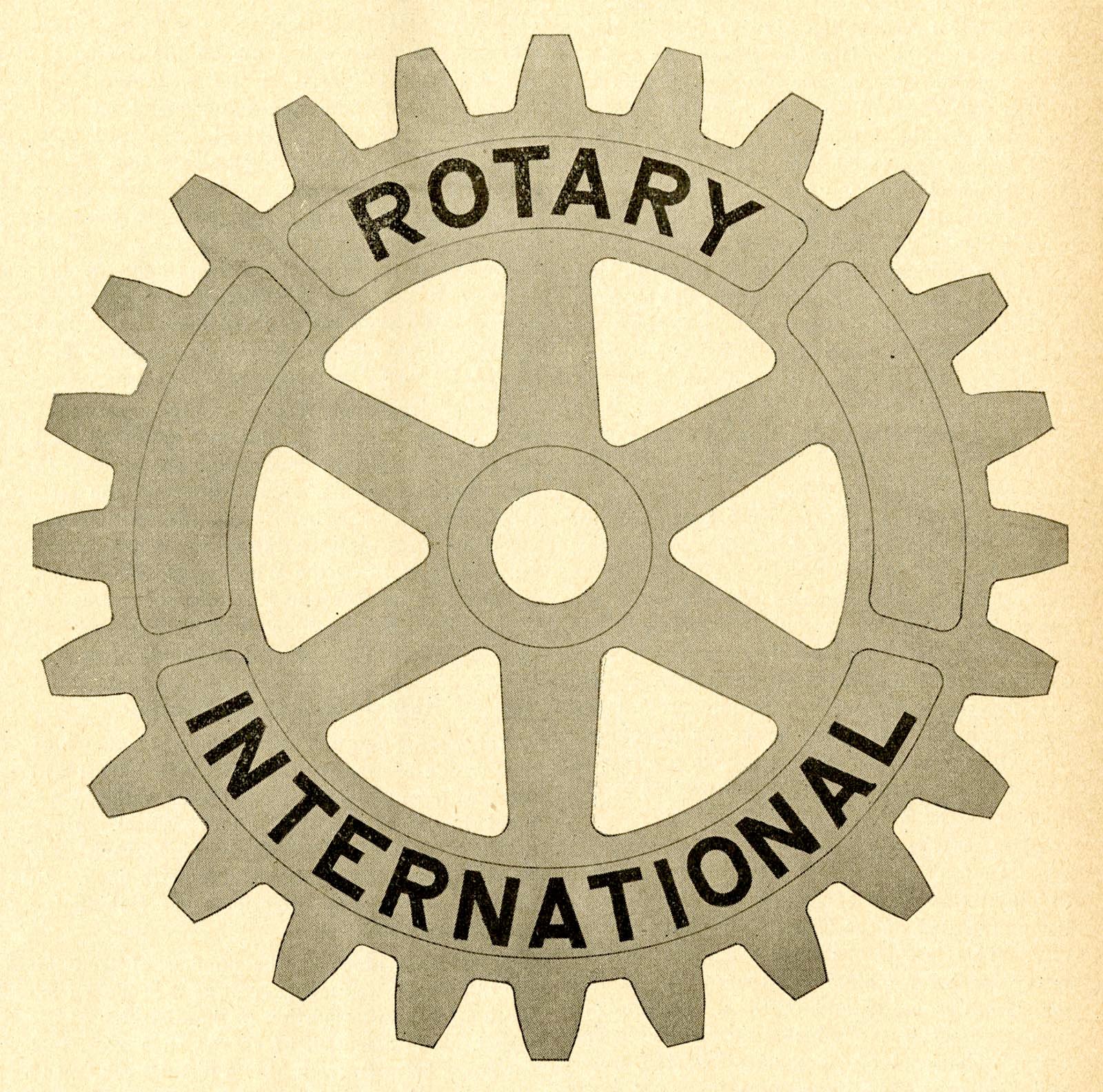 Oscar Bjorge’s design for the Rotary emblem, as published in the January 1920 issue of The Rotarian.