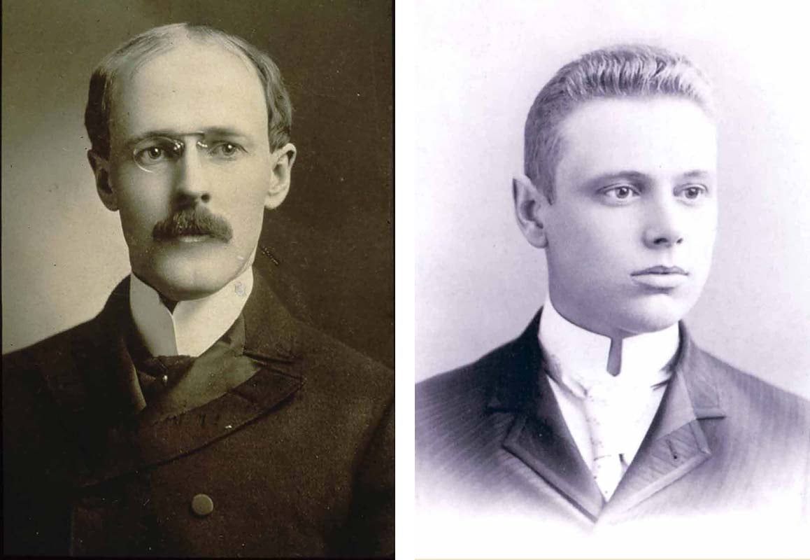 Paul Harris, age 28, in 1896. Hiram E. Shorey as a young man. 