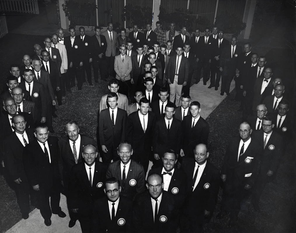 Members of the first Interact club and members of the Rotary Club of Melbourne, Florida, USA. 1962.