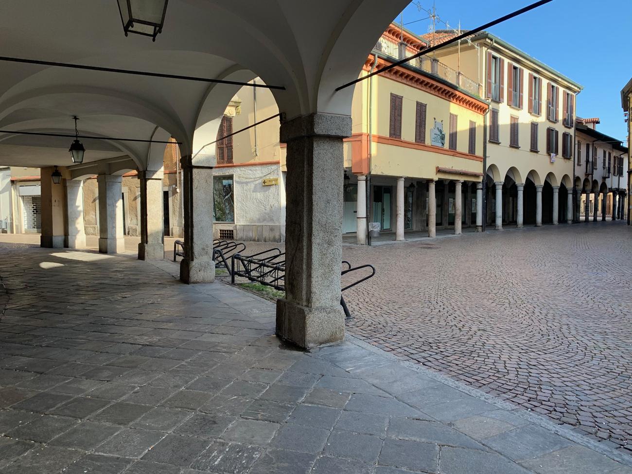The streets of Abbiategrasso, Italy