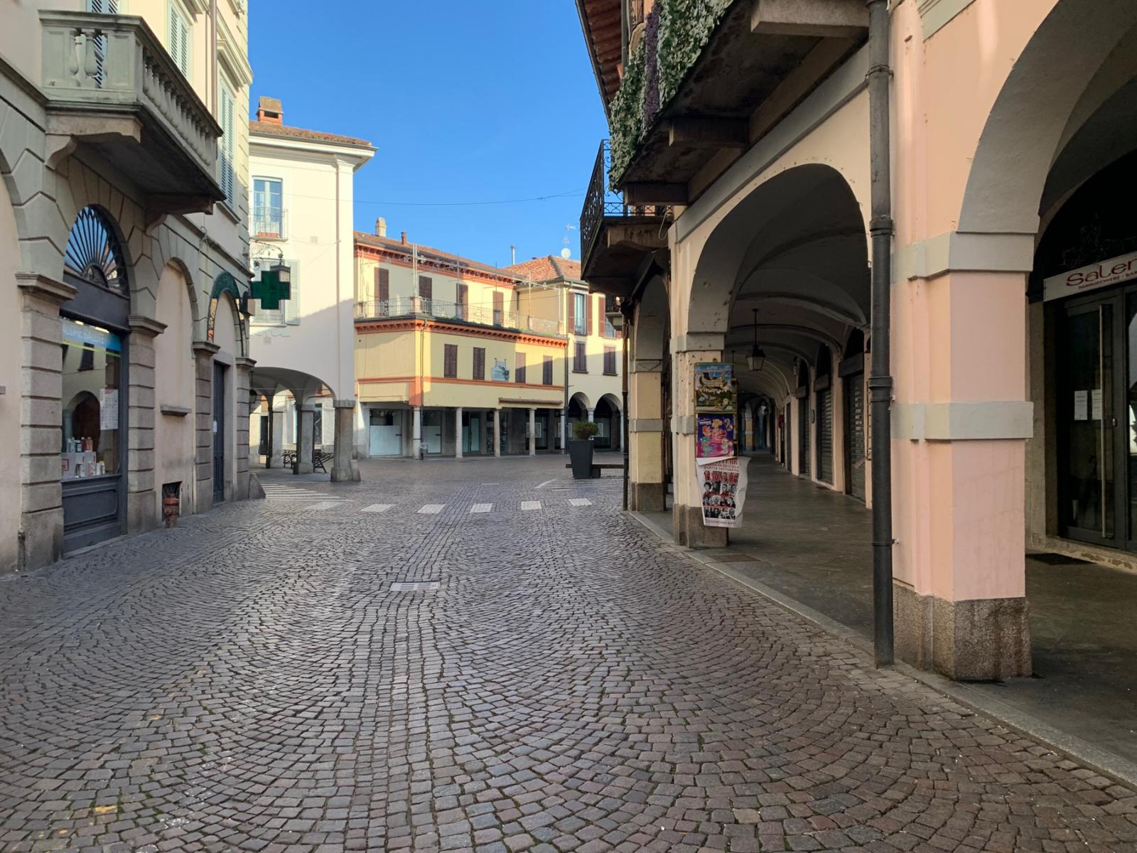 The streets of Abbiategrasso, Italy