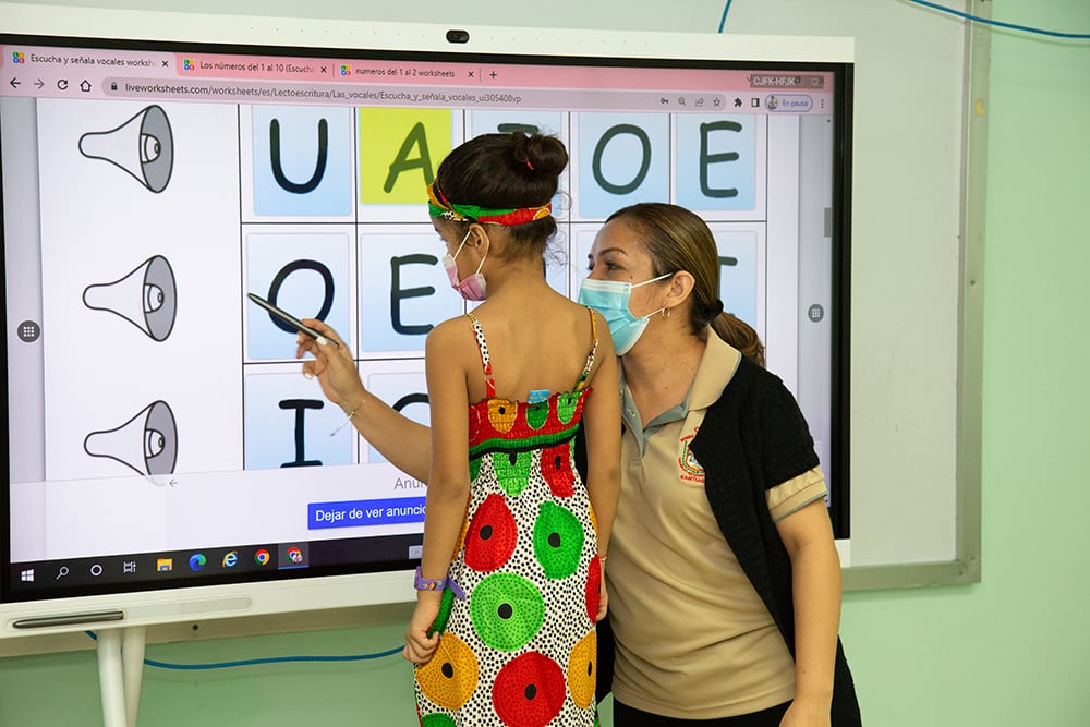 Students in the Rotary-sponsored digital classrooms showed a higher level of engagement.