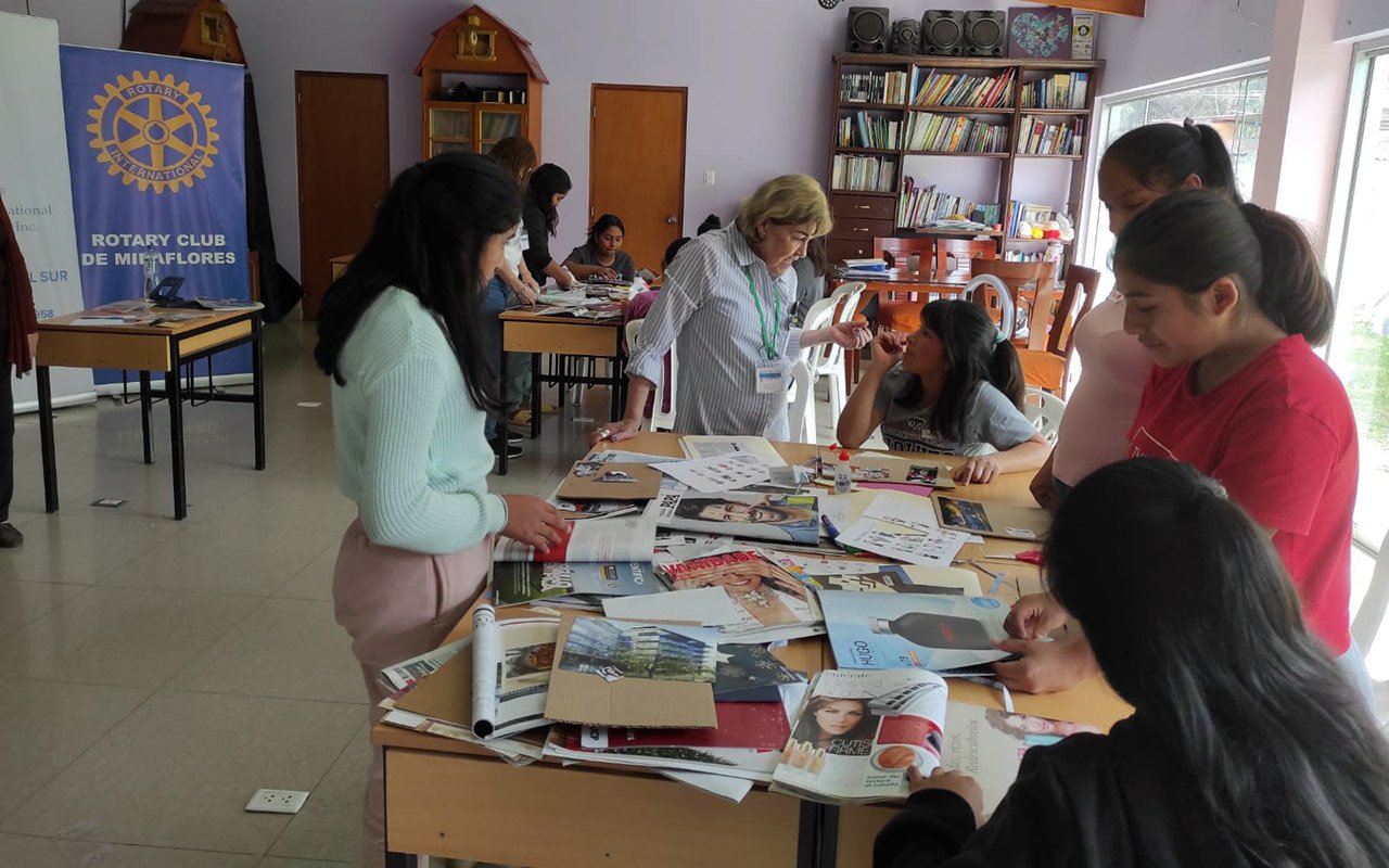 Rotary members join forces with Soroptimist International of the Americas to coordinate an empowerment workshop for adolescents in foster care.