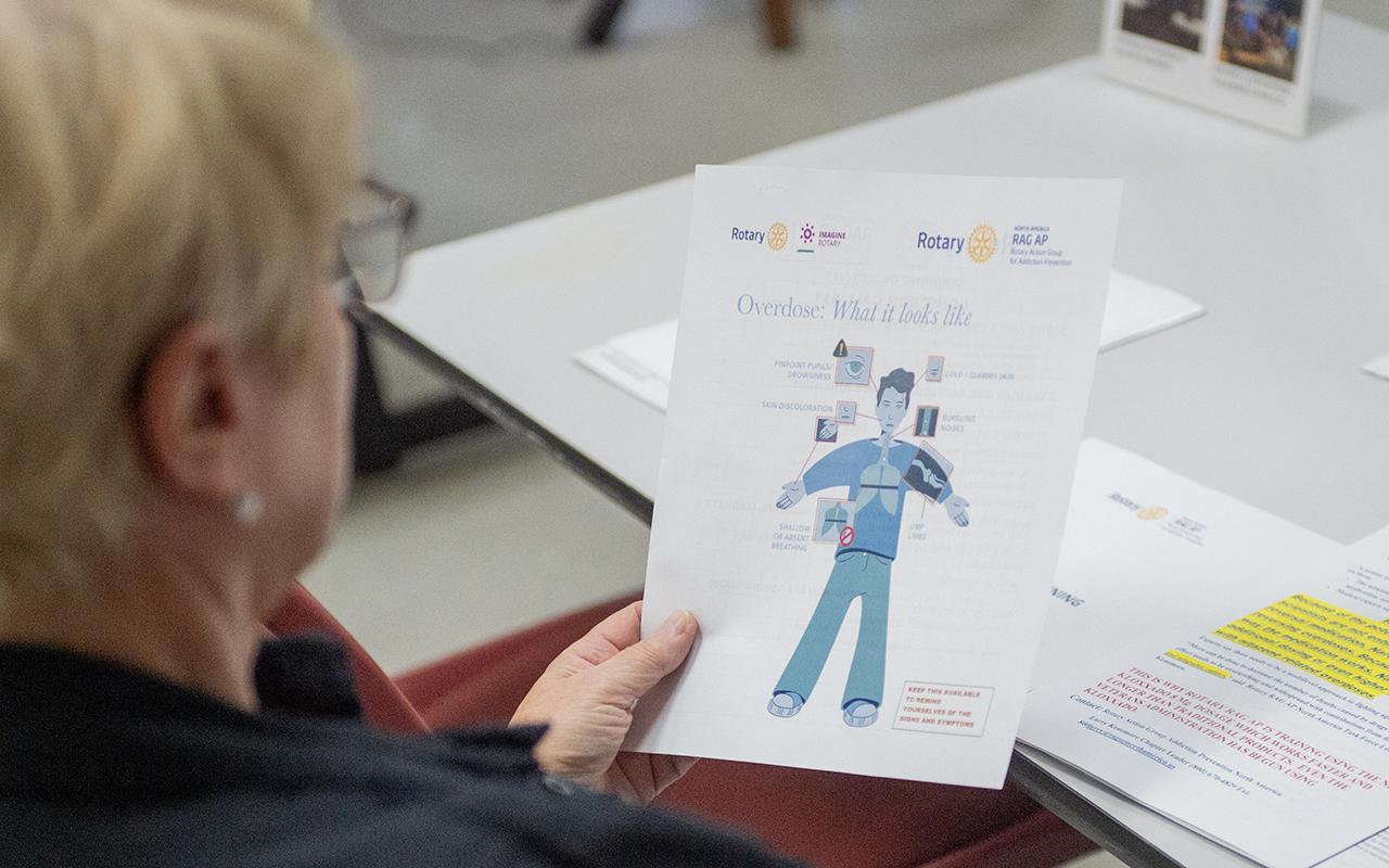Participants learn what signs to look for to identify a possible overdose.