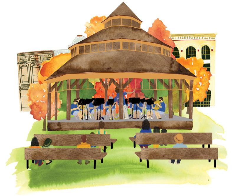 Illustration on Lake Mills by Jennifer Maravillas-Bell