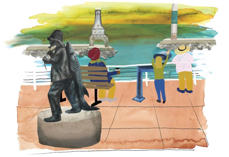 Illustration of Port Washington by Jennifer Maravillas-Bell