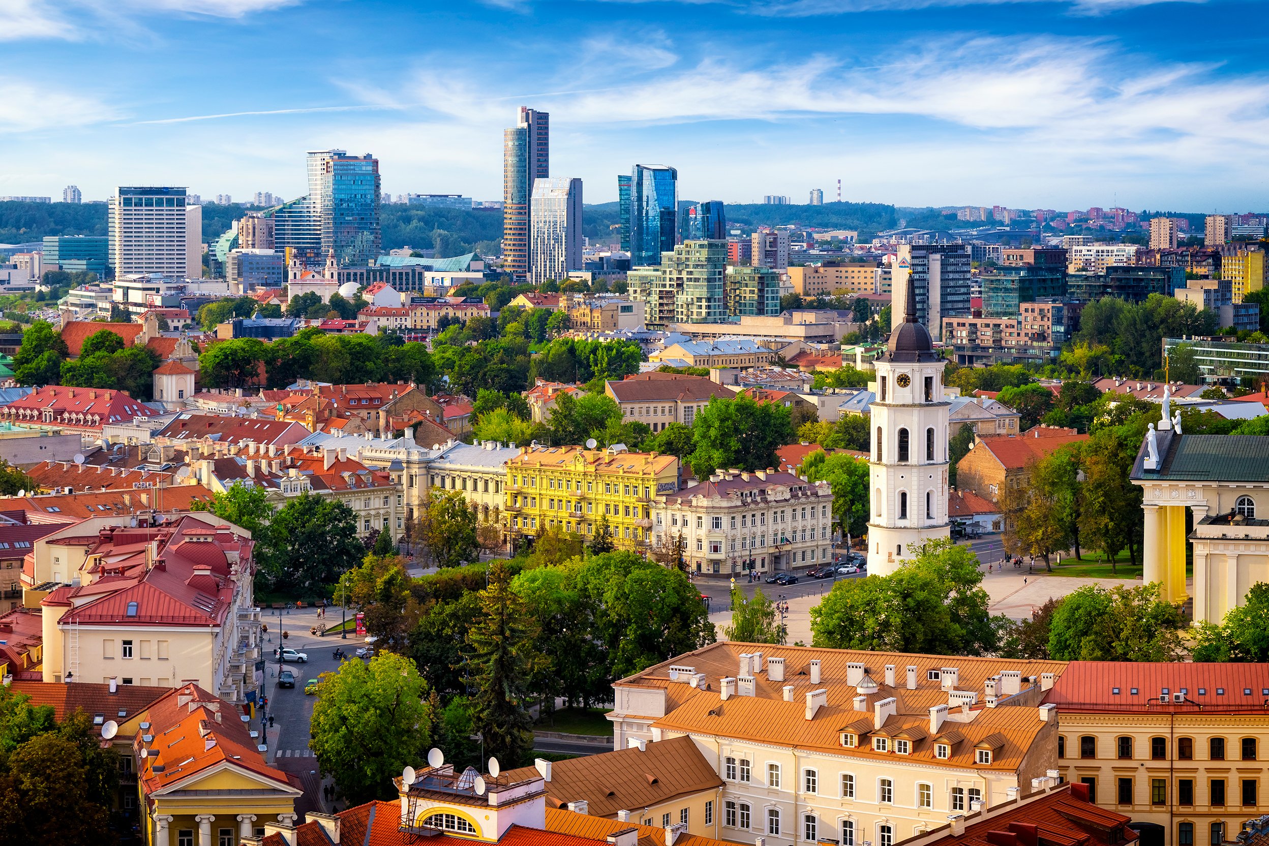 A view of Vilnius, Lithuania’s capital