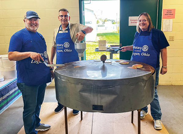 The special griddle the club uses crafted in 1988 by late Rotarian Ed Runge, an engineer and machinist.