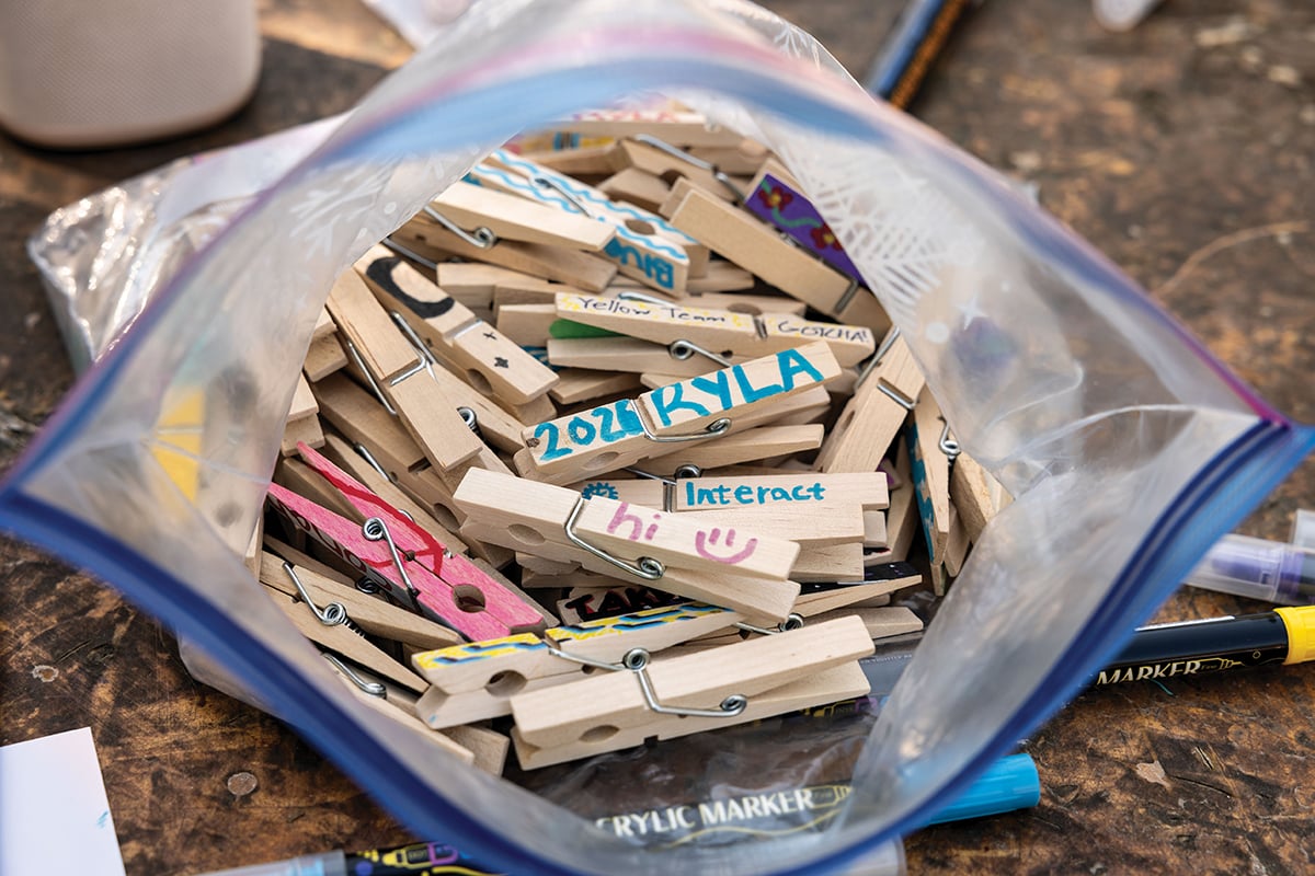 Clothespins became a canvas for self-expression.