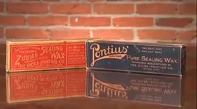 Vintage sealing wax production scene reflecting DAP's origins in a Dayton, Ohio garage