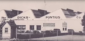 Black and white photo of Dicks-Pontius Co. plant