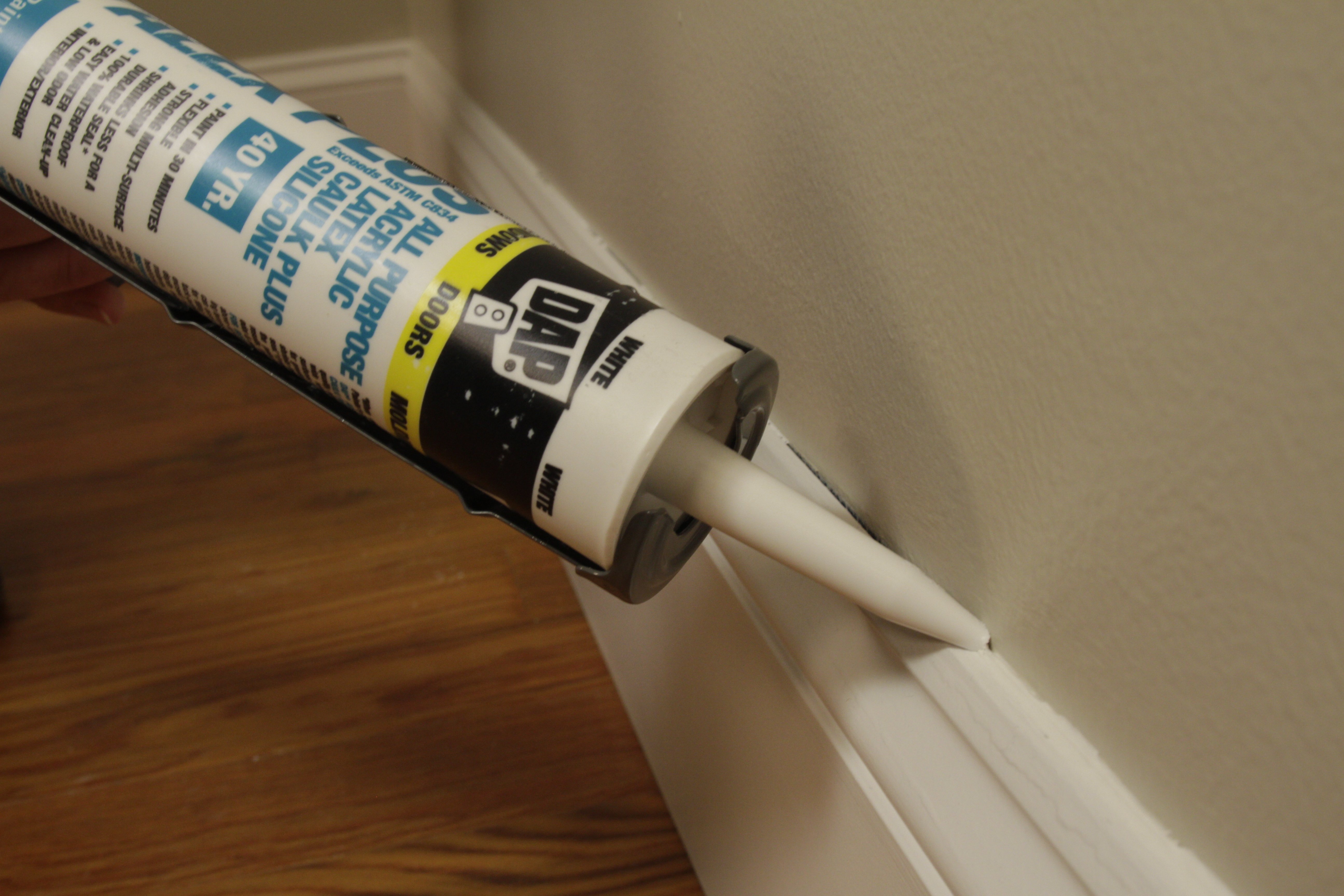 Caulk for baseboards and trim