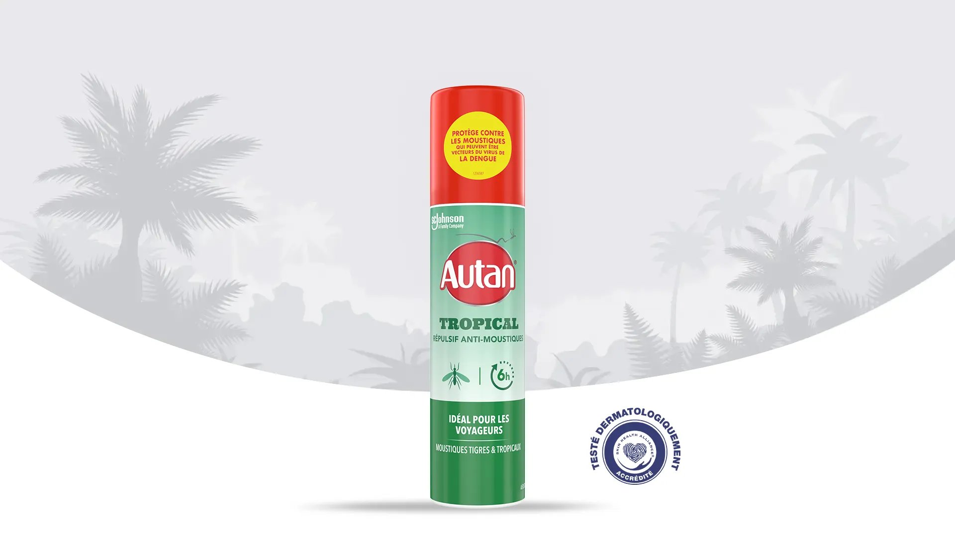 Autan Rolon Tropical Spray Aérosol | Répulsif anti-moustiques et multi-insectes Autan®