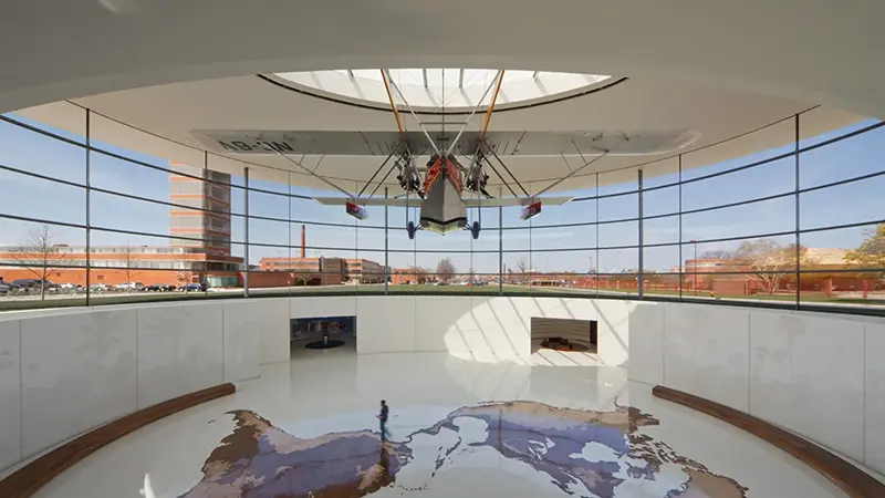 Fortaleza Hall Interior featuring a replica Sikorsky S-38 amphibious plane