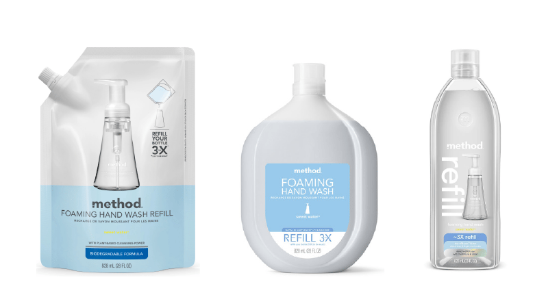 Method product in three forms