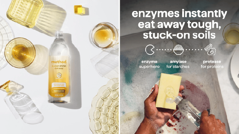 Method soap cleaning  dirty dishes.