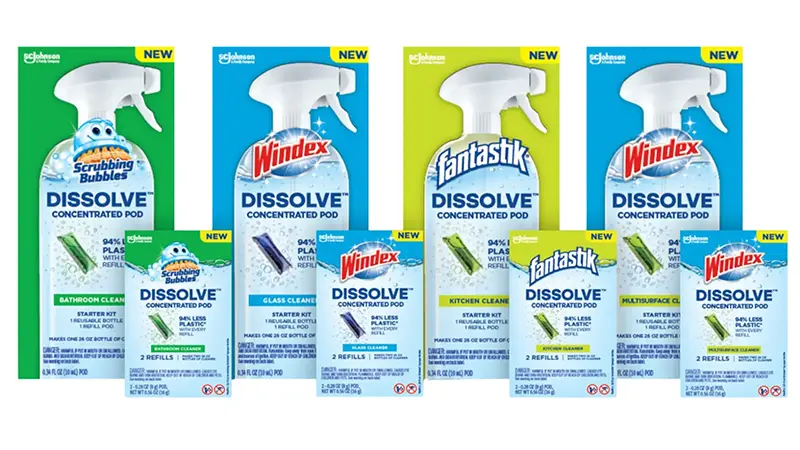 SC Johnson DISSOLVE™ Concentrated Pods Packaging
