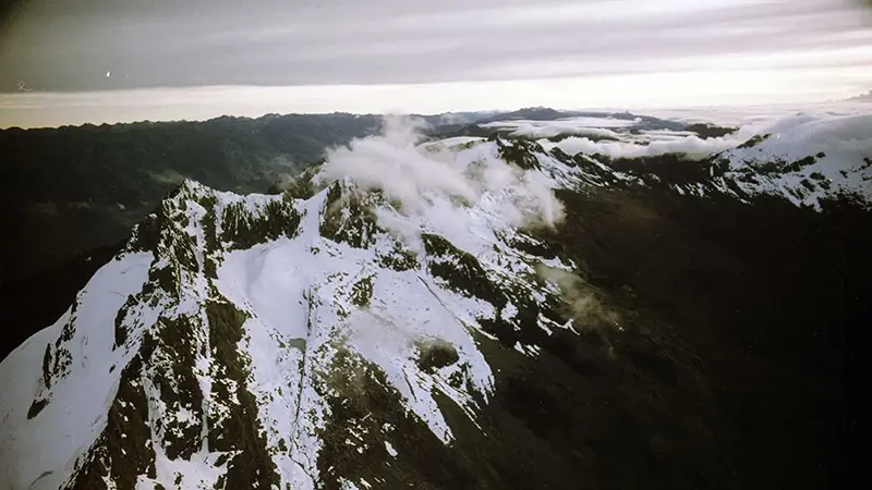 A still image of The Andes mountains featured in Living Planet, a film sponsored by SC