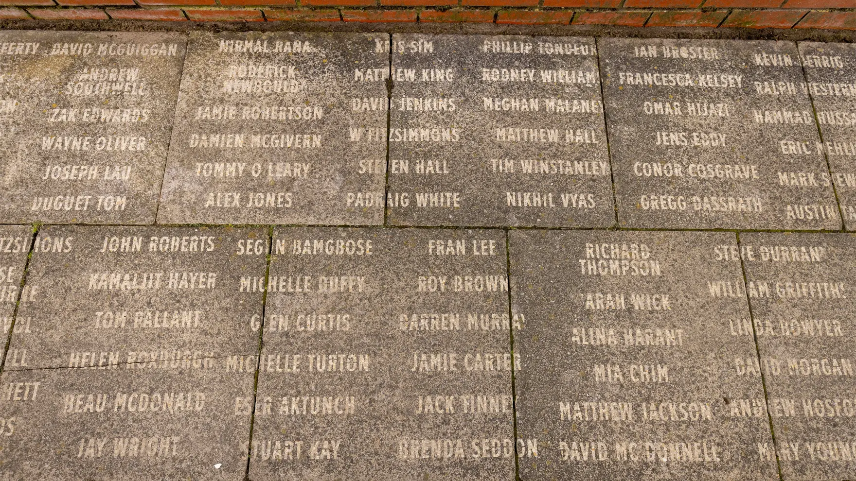 Fan ‘Walk of Fame’ on Rockfield Road in Liverpool, England