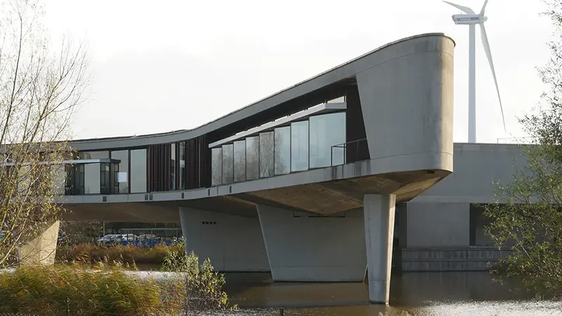 Exterior image of Europlant featuring a wind turbine