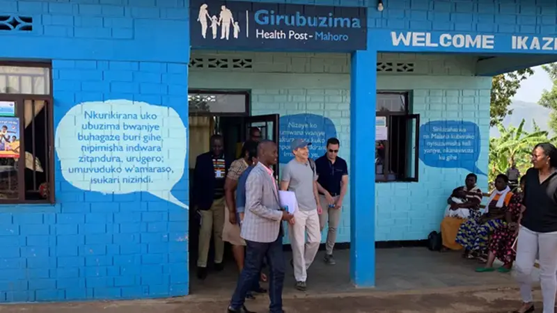 An SC Johnson-sponsored health post in Rwanda.