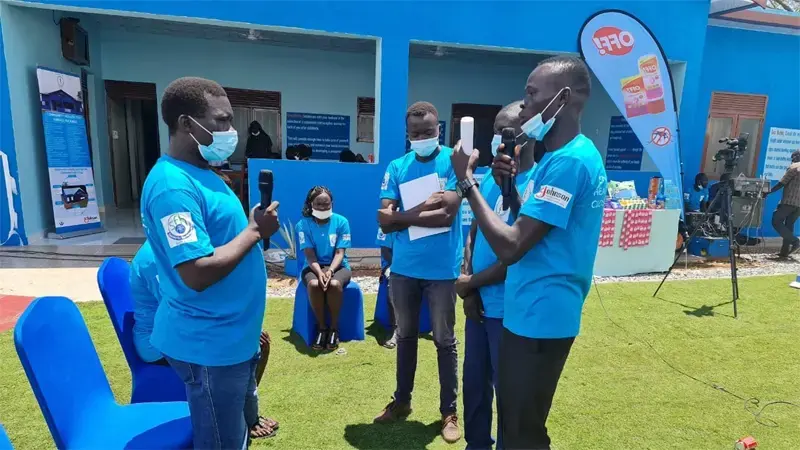South Sudan Health Post Community Health Care Workers Talking