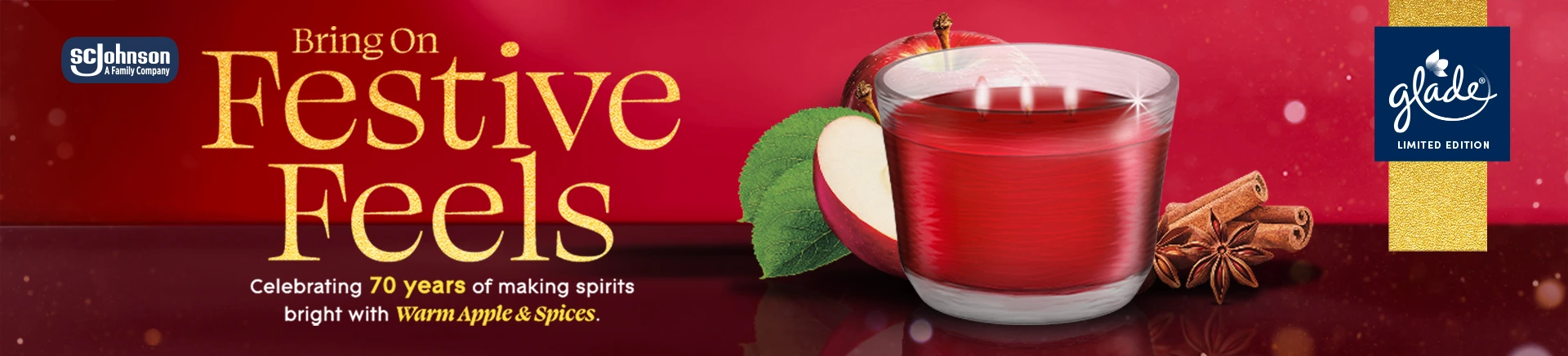 SCJohnson A Family Company | Bring On Festive Feels | Celebrating 70 years of making spirits bright with Warm Apple & Spices.