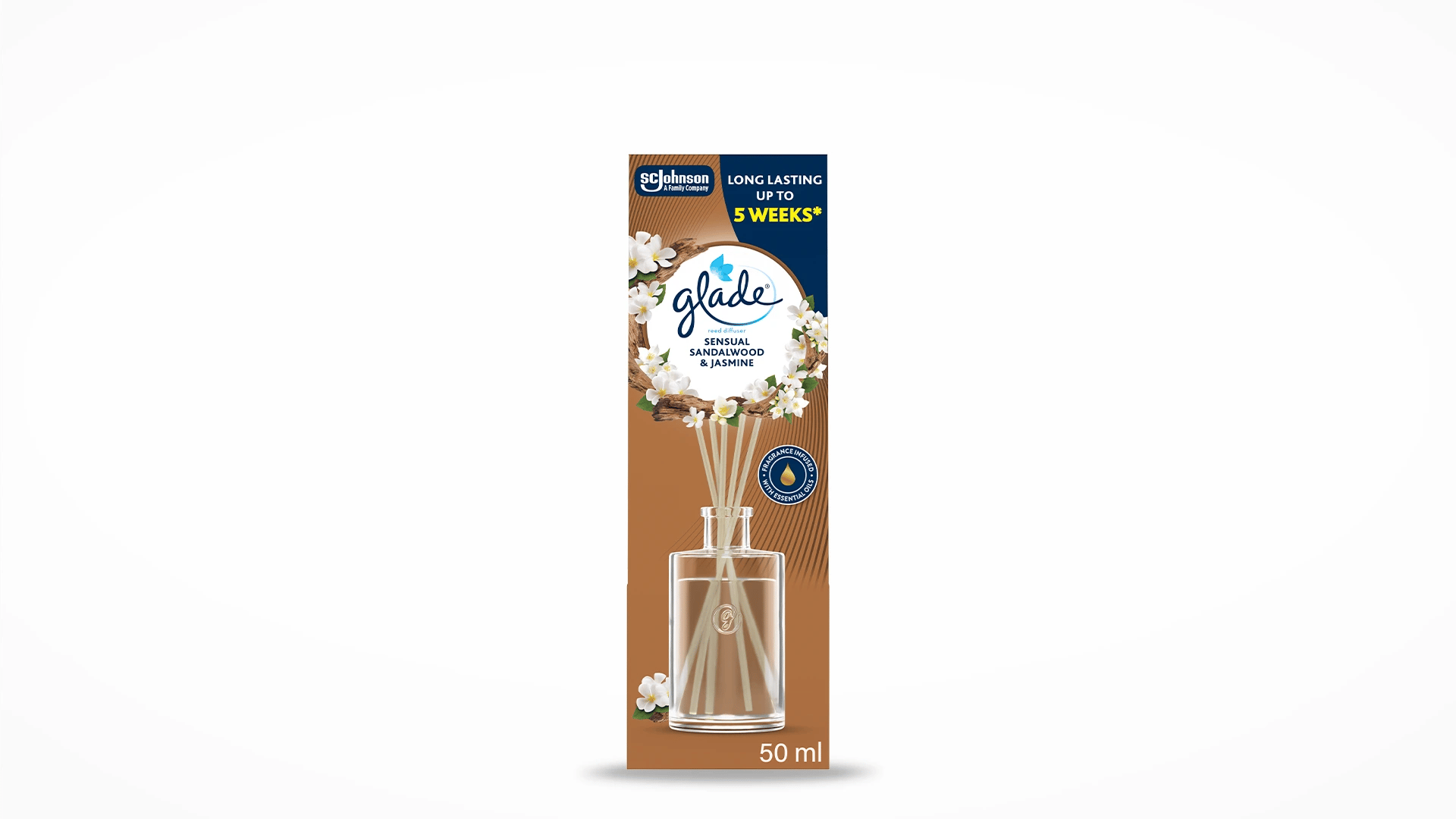 Glader Reeds Reed Diffuser Sensual Sandalwood & Jasmine | Glade® Fragrance