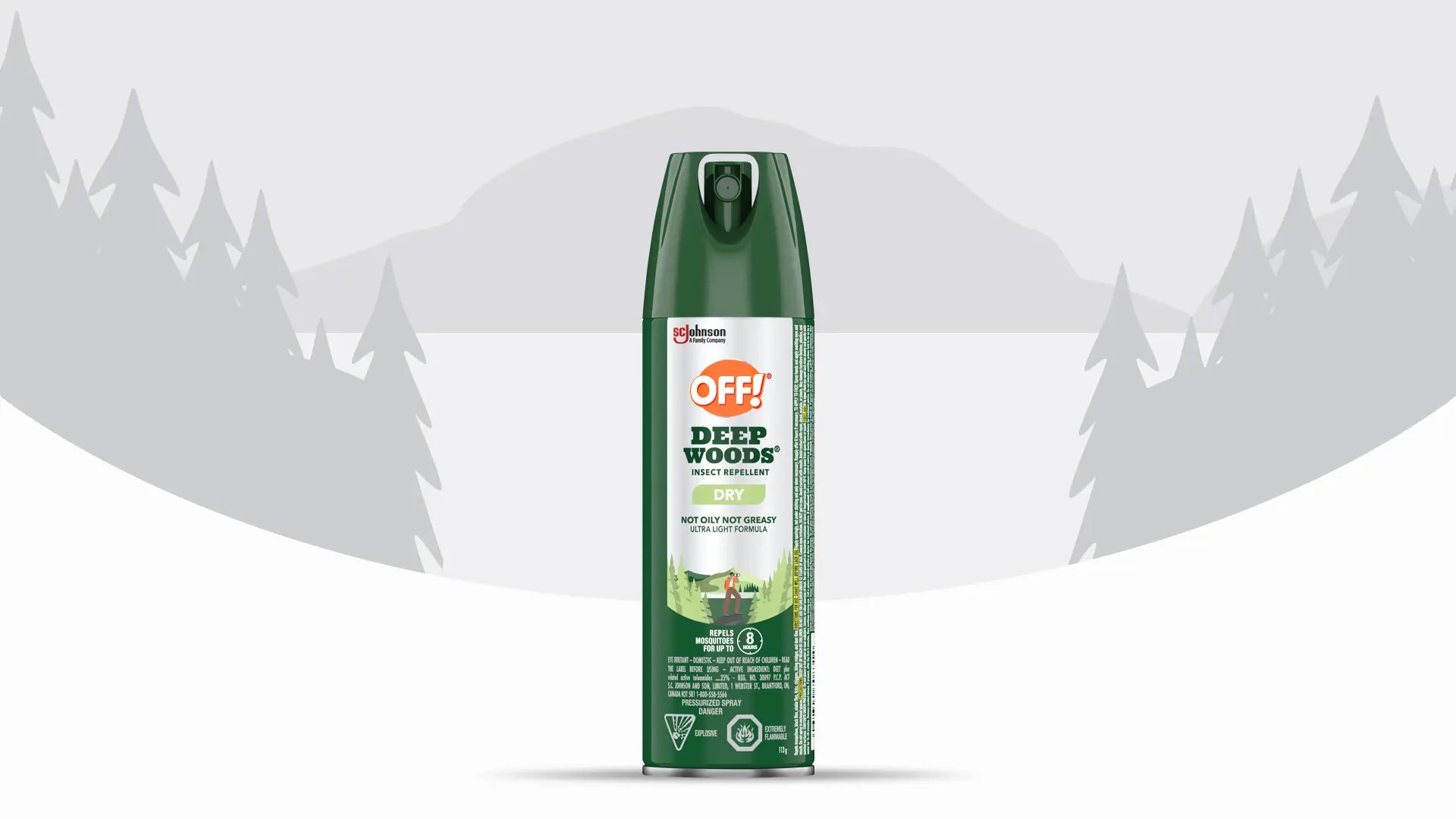 Deep Woods Insect Repellent Dry OFF!® Bug Spray & Protection