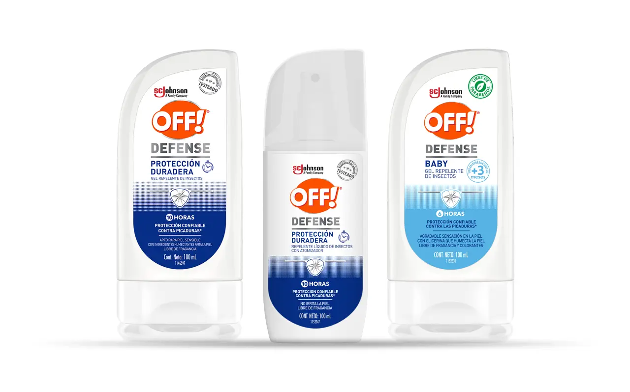 Un grupo de 3 productos OFF! Defense®
