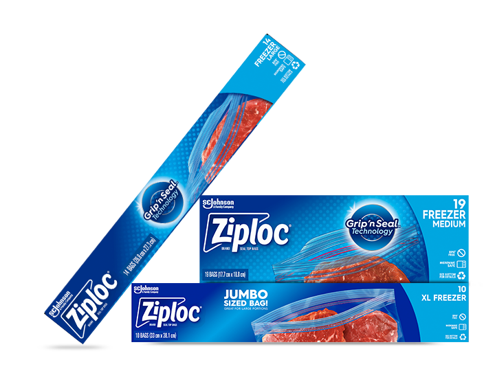 Freezer Bags Avoid Freezer Burn & Protect Food Ziploc