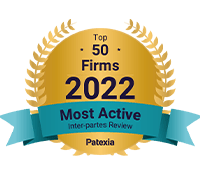 2022 Top 50 Firms Patexia Badge