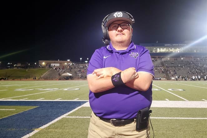 zach at football game