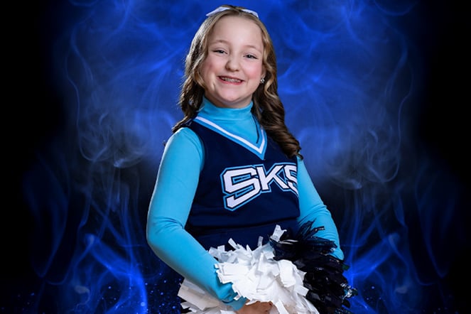 a cheerleader portrait