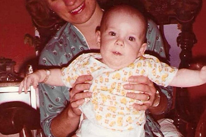 a vintage photo of a baby