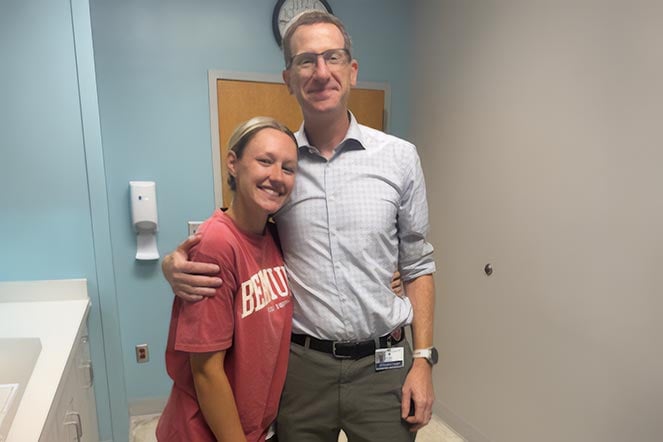 scoliosis patient and provider