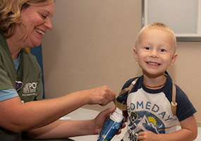 membre du personnel et patient