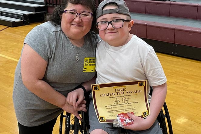 alex with his mother chandra